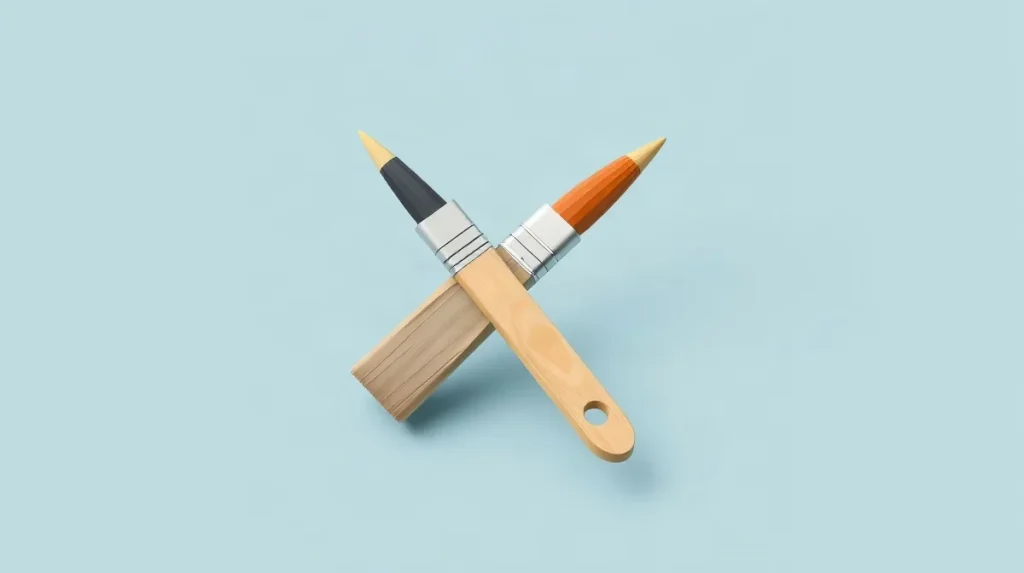 Hero illustration for the article “Komar & Melamid: how a collaboration became a movement”