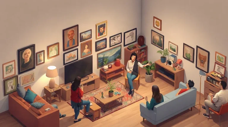 Hero illustration for the article “Apartment Exhibitions: A Primer on Unofficial Art Spaces”
