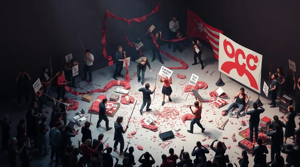 Hero illustration for the article “Moscow Actionism: A Closer Look at Its Roots and Significance”