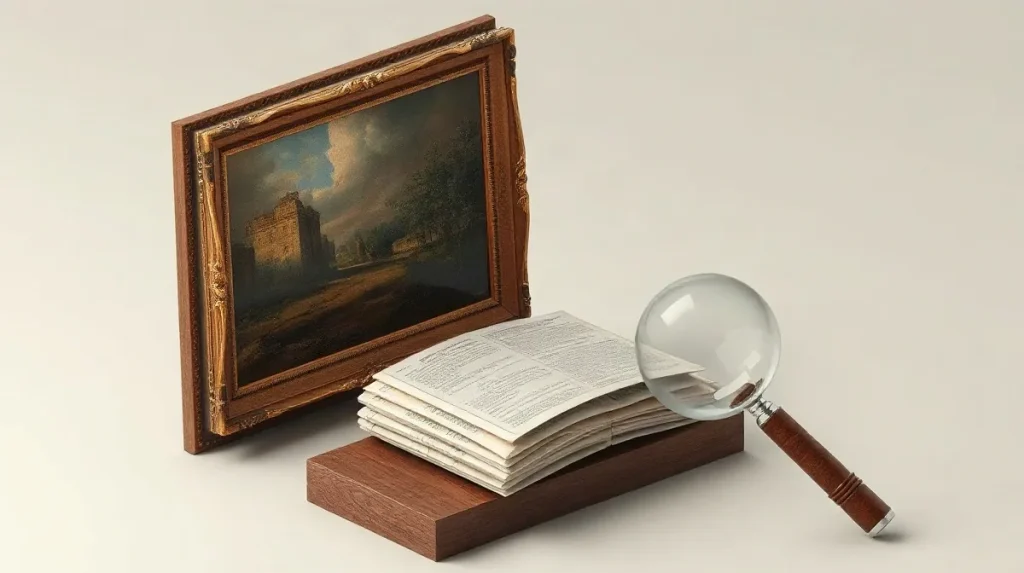 Hero illustration for the article “How Museum Provenance Research Shapes Art Ownership”