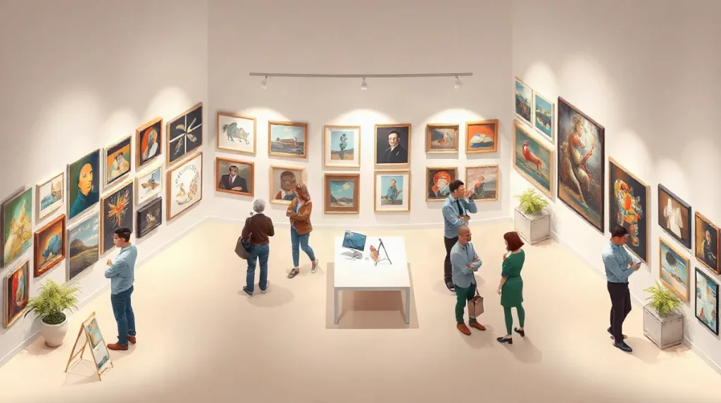 Hero illustration for the article “Navigating the Role of a Gallery versus a Dealer”
