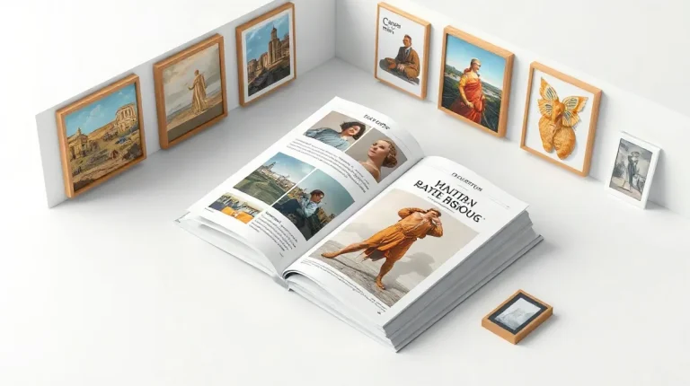Hero illustration for the article “What an Exhibition Catalogue Achieves: Beyond Just a Guide”
