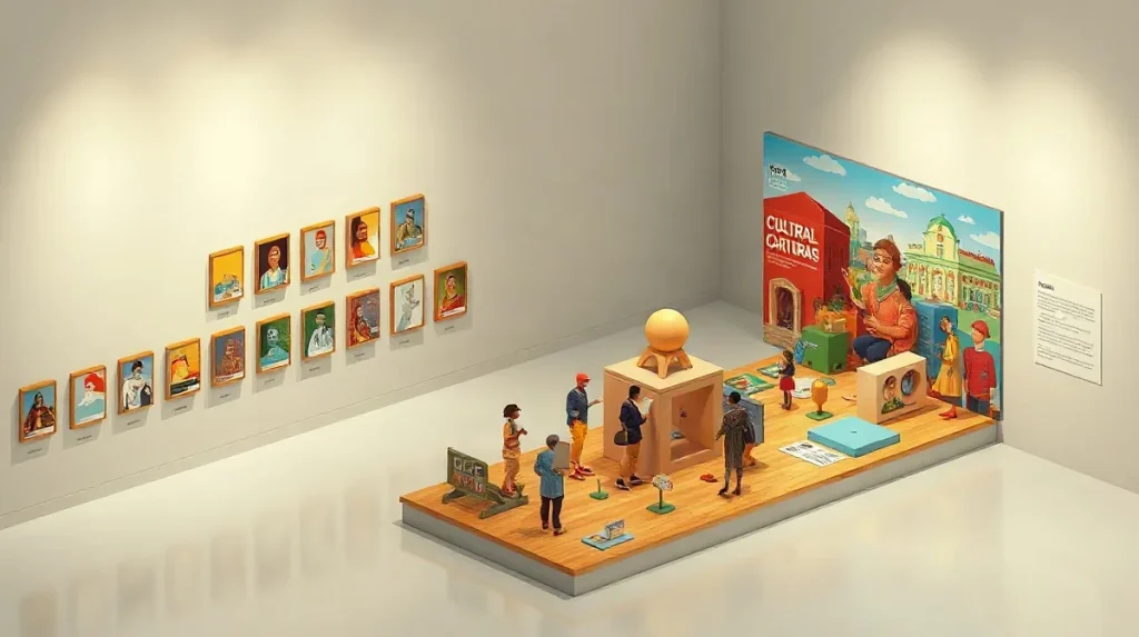 Hero illustration for the article “Survey Shows vs. Thematic Exhibitions: Key Differences”