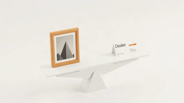 Hero illustration for the article “What Distinguishes a Gallery from a Dealer in Art?”