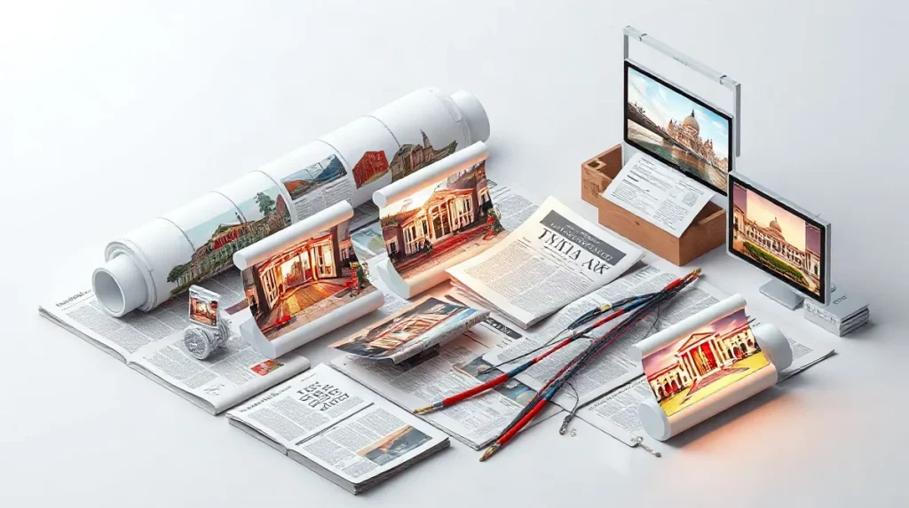 Hero illustration for the article “Press Coverage and National Pavilions at Venice Biennale”