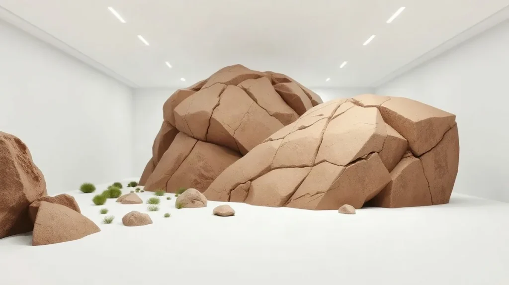 Hero illustration for the article “Land Art vs. Galleries: Rethinking Institutional Space”