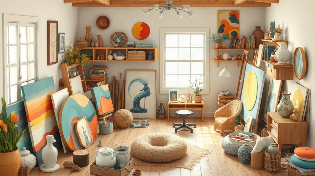 Hero illustration for the article “‘Another View’ Reveals Studios of 20 Leading Black Artists”