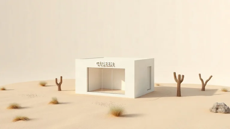 Hero illustration for the article “Prada Marfa Sculpture: Art, Context, and Influence Explored”