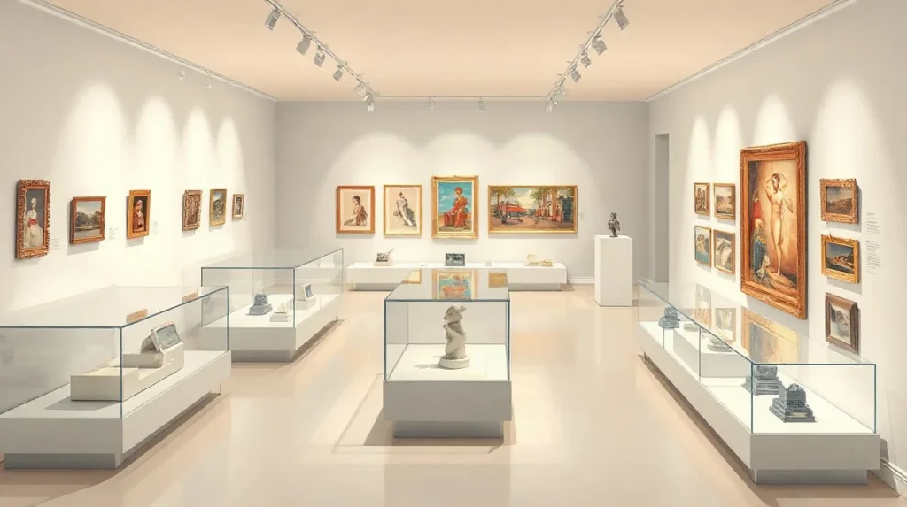 Hero illustration for the article “Secrets of Museum Displays: How Art Is Selected for Viewing”