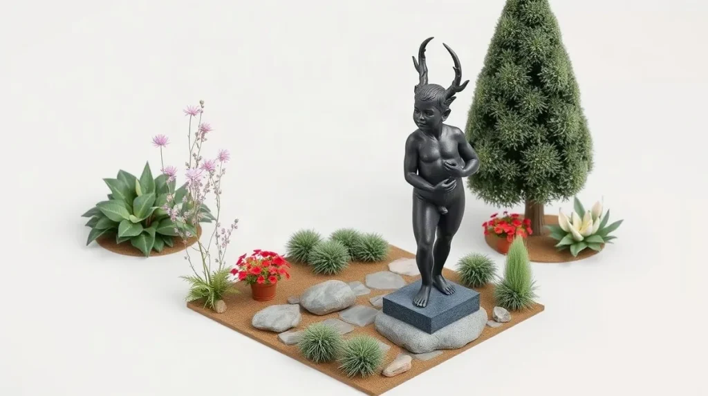 Hero illustration for the article “19th-Century Bronze Faun Sculpture Returned to French Zoo”