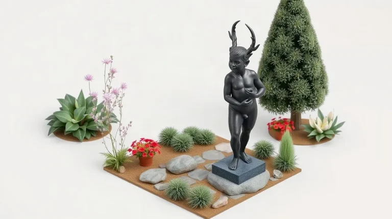 Hero illustration for the article “19th-Century Bronze Faun Sculpture Returned to French Zoo”