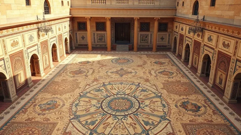 Hero illustration for the article “Largest Roman Mosaic Unveiled at Baths of Trajan Museum”